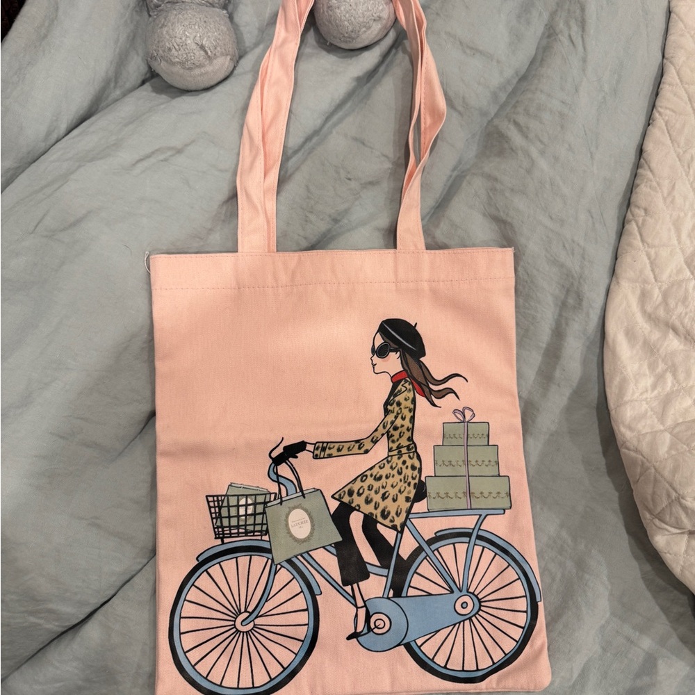 La Durée pink tote bag